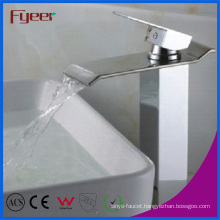 Fyeer High Body Bathroom Waterfall Basin Faucet (Q3002H)